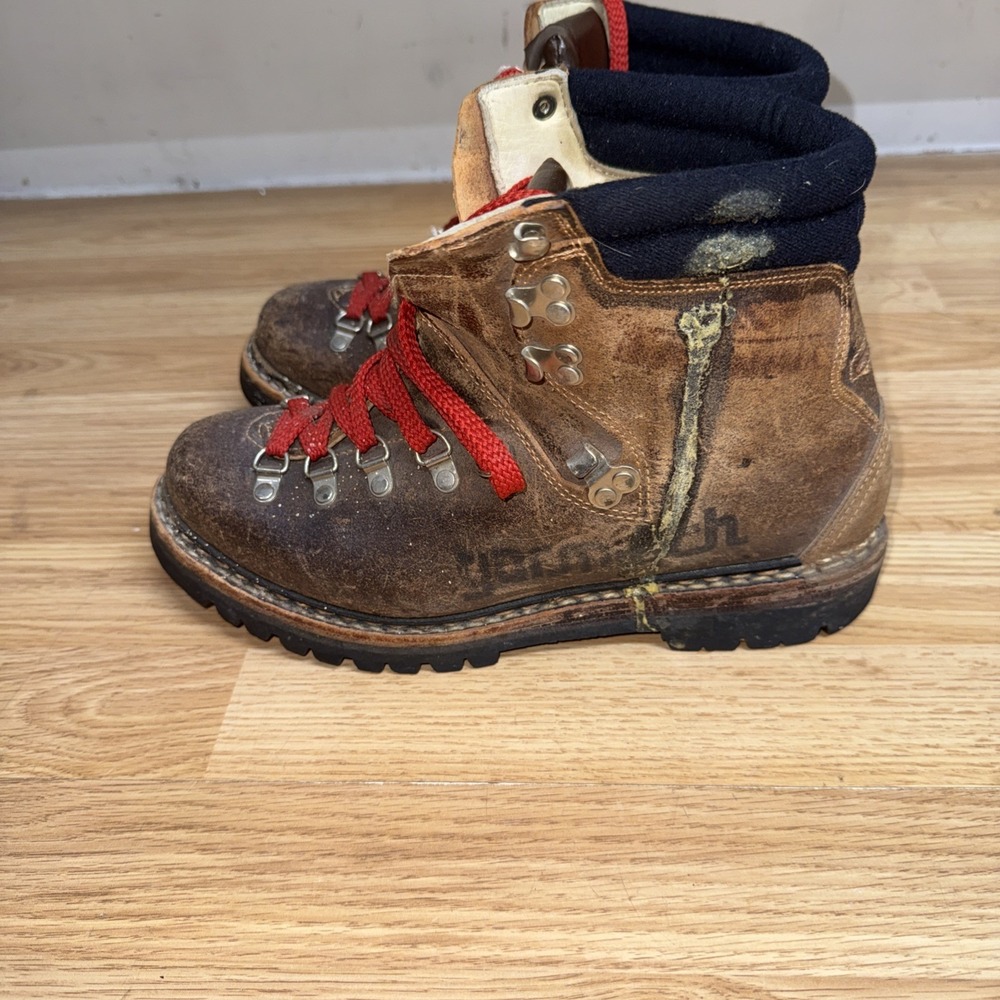 Vintage - Garmisch‎ - Hiking Boots Vibram Soles - Made In Germany - Mens Size 9 - Picture 3 of 7
